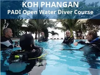 PADI Open Water Diver Course for beginners with accommodation on Koh Phangan Island