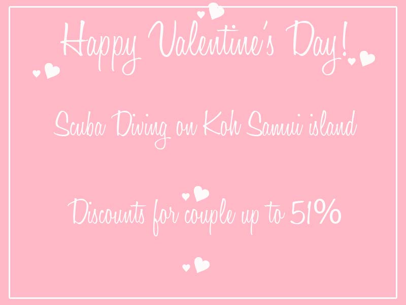 Happy Valentine's Day Scuba Diving Koh Samui
